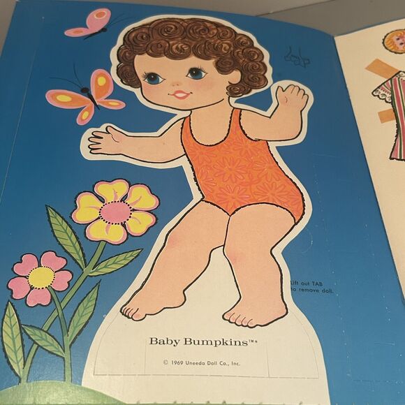 Paper Doll Book Baby Bumpkins Uncut 1969 - Whitman NOS - Picture 5 of 7
